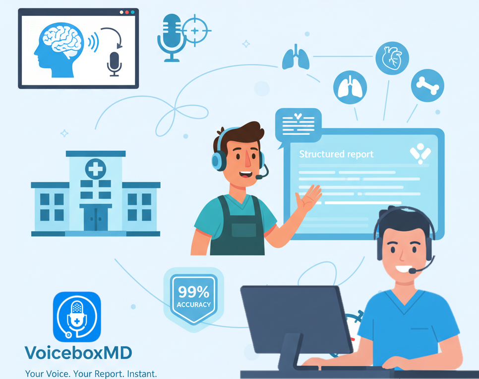 Radiology medical dictation software